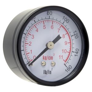 Air Pressure Gauge, 1-1/2" Dial, 1/8" Back Connection