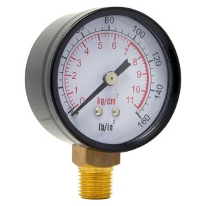 Air Pressure Gauge, 2" Dial, 1/8" Back Connection