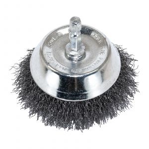 3" Wire Cup Brush, 1/4" Shank, Fine Wire
