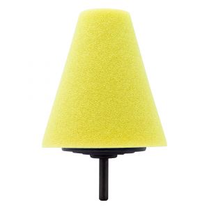 3-1/2" Medium Cut Polishing Cone, Yellow
