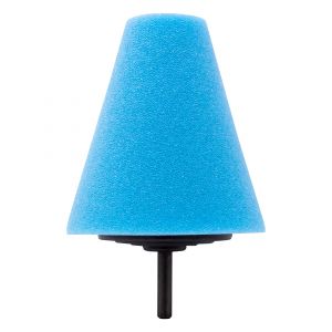 3-1/2" Medium Cut Polishing Cone, Blue