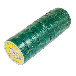 Electrical Tape, 10 Rolls, Green