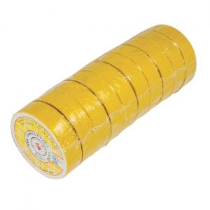 Electrical Tape, 10 Rolls, Yellow