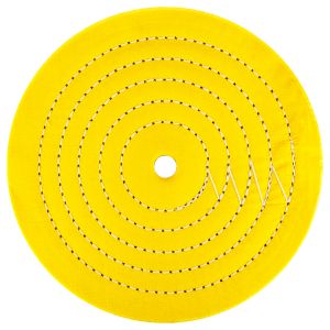 8" Yellow Buffing Wheel, 5/8" Arbor, 3/4" Thickness