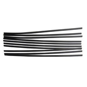 Heat Shrink Tubing, 10pc, 1/4", Black