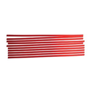 Heat Shrink Tubing, 10pc, 3/16", Red