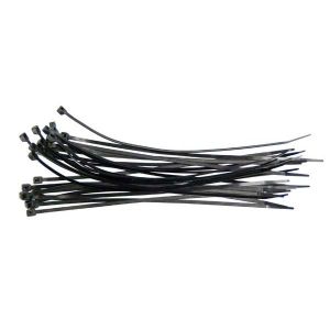 11-1/4" Cable Ties, Black, 25pc