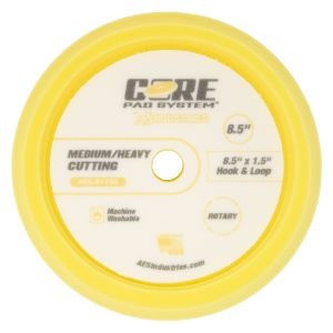 CORE 8.5" Foam Buffing Pad, Medium/Heavy Cut, Yellow