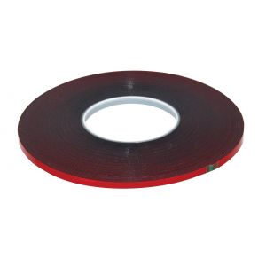 Double Face Urethane Tape, 1/4" x 60', Red Liner