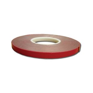 Double Face Urethane Tape, 1/2" x 60', Red Liner