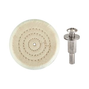 3" Full Sew Buffing Wheel with Arbor