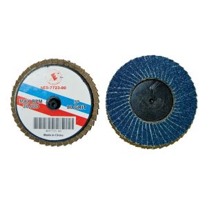 3" Rolok Blue Zirconia Flap Disc, 80 Grit