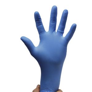 Blue Nitrile Disposable Gloves, X Large