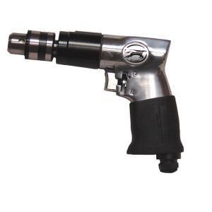 3/8" Reversible Air Drill with Keyless Chuck, Soft Grip