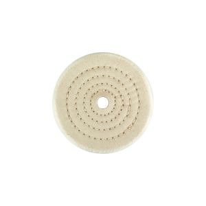 4" Cotton Buffing Wheel, 1/2" Arbor, 1/2" Thickness