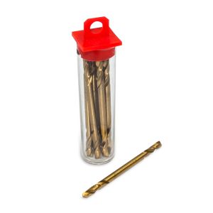 1/8" DE HSS Titanium Coated Drill Bits, 12 per tube