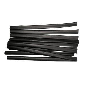 Heat Shrink Tubing, 10pc, 1/2", Black