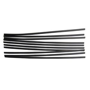 Heat Shrink Tubing, 10pc, 1/4", Black
