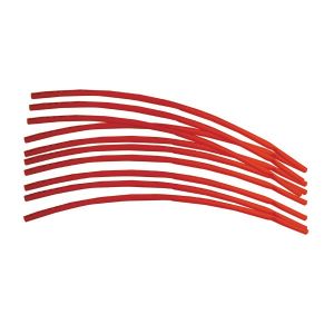 Heat Shrink Tubing, 10pc, 1/4", Red