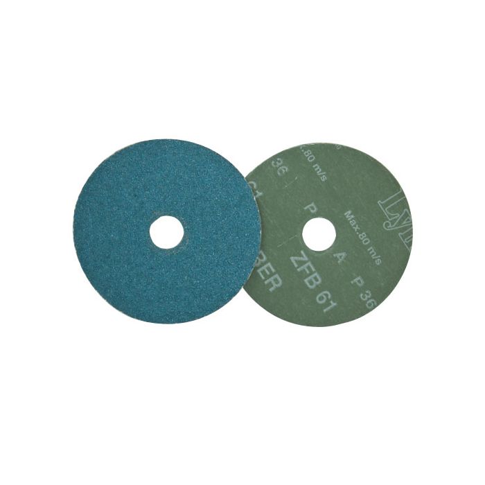 Karebac 5ZFD36 5 x 7/8 Centerhole Blue Zircona Fibre Discs 36 Grit 25-Pack 